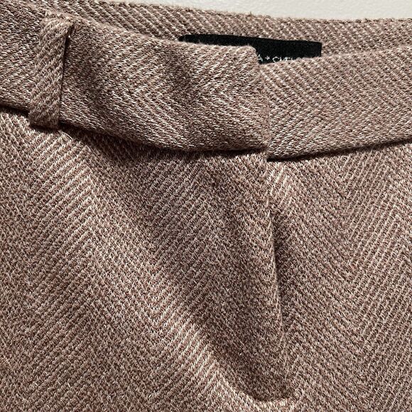 Amanda+chelsea Women's Bootcut Dress‎ Pant, Tan Herringbone, Size 4 - Picture 4 of 15